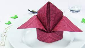 Check spelling or type a new query. Napkin Folding Bishop S Hat Or Lily Easy Napkins Folding Tutorial Youtube