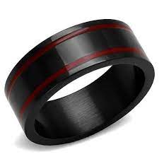 Sale Men S Black Red Tungsten Wedding Bands Ring Tungsten Wedding Bands Mens Wedding Rings Black Black Wedding Rings