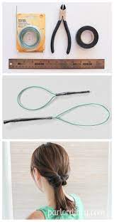 Make Your Own Topsy Tail Tool And Use It To Create A Variety Of Pretty Hairstyles Basic Instructions Included Topsy Tail Tool Topsy Tail Diy Ponytail