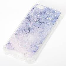 25% off with code birthdaysale. Purple Glitter Marble Protective Phone Case Fits Iphone 5 5s Claire S