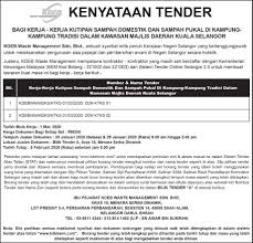 Sistem tender online selangor 2.0. Iklan Kenyataan Tender Oleh Kdeb Kdeb Waste Management Facebook