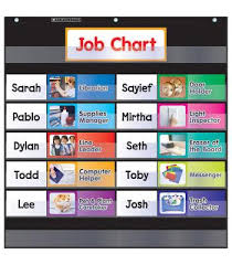 pocket chart class jobs black