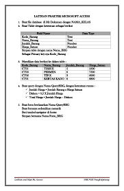 Nah saya mau minta semua soal untuk belajar ka apa boleh ? Contoh Soal Query