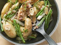 Kartoffelpfanne Mit Grunen Bohnen Und Speck Rezept Kartoffelpfanne Bohnen Rezepte