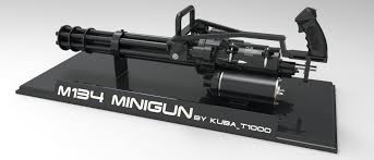 3d Model M134 Hd Minigun Picture 3d Model Mandalorian Cosplay Model