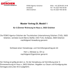 Mietverträge & vorlagen wohnungsübergabeprotokoll mieterselbstauskunft vermieterbescheinigung mietminderung. Muster Vertrag Dl Modell 1 Pdf Free Download