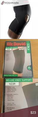 Mcdavid Deluxe Knee Support With Patch Black M New Black Knee Support Level 1 Size M Price Firm Mcdavid Accessories Knee Support Knee Mcdavid