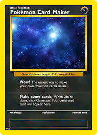Pokemon mega evolution card template. Pokemon Card Maker
