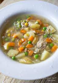 Easy Crockpot Chicken Vegetable Soup The Kitchen Girl Recipe Chicken Vegetable Soup Recipes Vegetable Soup With Chicken Crockpot Chicken