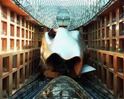 Atrium Of The Dz Bank Building Axica Convention Center In Berlin Gehry Architecture Atrium Banks Building