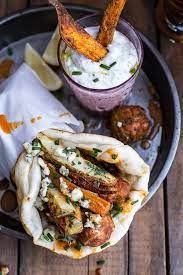 Buffalo Falafel Pitas W Garlic Blue Cheese Fries Ranch Style Tzatziki Halfbakedharvest Com Hbharvest Vegetarian Recipes Hearty Vegetarian Sandwich Food