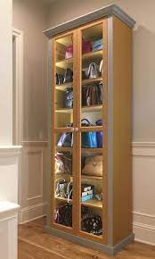 Look through purse storage pictures in different colors and styles and when you find some. Purse Storage Cabinet Traditional Wardrobe San Francisco By Rc Cabinets Closets Houzz Uk