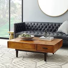 Lars Mid Century Storage Coffee Table Coffee Table Coffee Table Wood Living Room Coffee Table