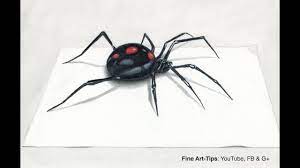 How to draw indominus rex from jurassic park. How To Draw A Black Widow Spider In 3d Narrated Youtube