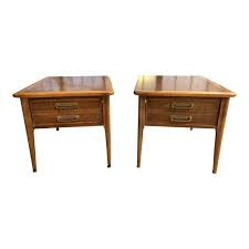 Mid Century Modern Lane Cameo Nightstands Side Tables End Tables With Drawers Pair Image 1 Of 8 Side Table End Tables With Drawers Table