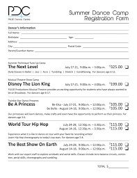 Free 12 Dance Registration Forms In Pdf Pdf Ms Word Excel For Camp Registration Form Template Word Best Registration Form Ms Word Professional Templates