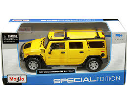 maisto 31231 2003 hummer h2 suv 1 27 yellow bt diecast maisto 31231 2003 hummer h2 suv 1 27 yellow