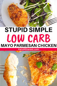 Use leftover chicken breast in this substantial healthy soup. Mayo Parmesan Chicken Keto Low Carb Recipe Only 3 Ingredients