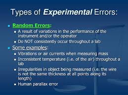 Image result for Experimental Error