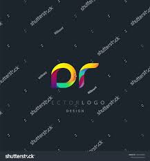 Letters Dr D R Logo Multi Colour Letters Icon Vector Template Logos Letter Icon Multi Color