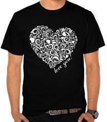 Tema pemotretan jessica iskandar dan richard kyle unik nih! Jual Kaos Valentine Love You Valentine Satubaju Com