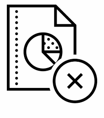 Delete Pie Chart Report Icon Exportar Pdf Icono Clip Art