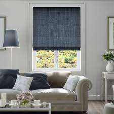 Fabric blinds offices shutter blinds black.bathroom blinds front doors living room blinds no sew.kitchen blinds. Cavendish Denim Blue Roman Blind Roller Blinds Living Room Living Room Blinds Blinds Living Room