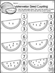 free printable summer math worksheets for preschool