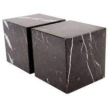Custom Nero Marquina Marble Cube Coffee Table Set What Do You Think Should We Make More Coffeeshop Cube Side Table Cube Coffee Table Coffee Table