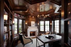 Ceiling Design Ideas Guranteed To Spice Up Your Home Rustic Home Offices Traditional Home Office Home Office Design