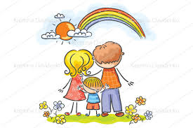 Maybe you would like to learn more about one of these? Happy Cartoon Family With One Child Both Front And Rear Views By Optimistic Kids Art Thehungryjpeg Com