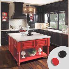 They offer over 45 different finish options on over 100 door styles, thus providing literally thousands of possibilities for the. 12 Kitchen Cabinet Color Combos That Really Cook Kitchen Cabinet Colors New Kitchen Cabinets Home Kitchens