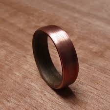 Walnut Wood And Copper Wedding Ring Rustic Mens Wedding Band 7 Year Anniversary Gift For Husband Men S Handmade Wooden Jewelry In 2020 Copper Wedding Band Copper Wedding Rings Mens Rustic Wedding Bands