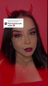 Respuesta a @Margarita Rodriguez tutorial para andar con cara de diablita  en Halloween 😈❤️‍🔥 Ya se que este no es el que pediste , una disculpilla  jaja , ojalá te guste este 🫣 #makeup #maquillaje ...