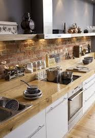 95 stylish kitchens with brick walls