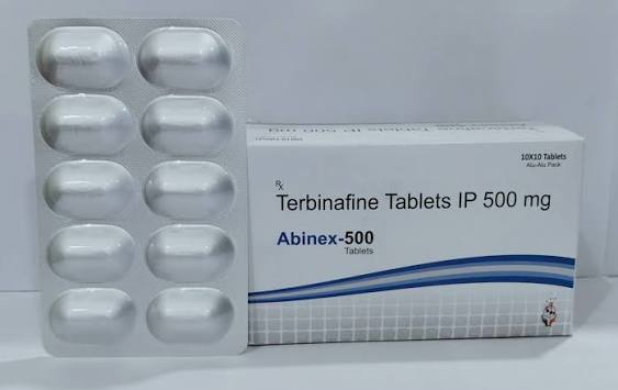 Terbinafine Tablets Ip 500 Mg at ₹ 340/box | टर्बिनाफाइन टेबलेट in Nagpur |  ID: 2859154278433