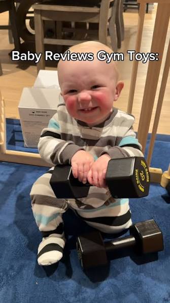 That sounded like a 10/10 to me 🥺, Thank you @babygainstoys , We were super impressed with the quality of these baby weights. The wood gives them a great feel and it’s actually quite a bit of weight ...