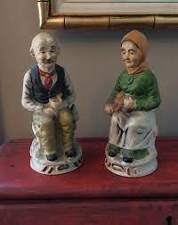 Over 70% new & buy it now; Sitting Old Man Lady Pair Porcelain Figurines Home Interiors Homco Home Interiors And Gifts Porcelain Figurines Homco