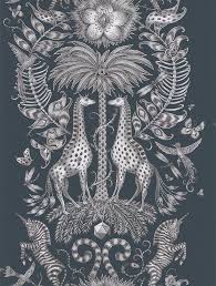 Kruger By Emma J Shipley Navy Wallpaper Wallpaper Direct Navy Wallpaper Animal Wallpaper Wallpaper