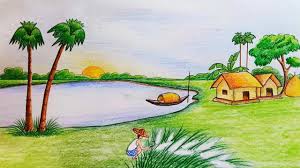 Natural Scenery Of Bangladesh Wallpaper Scenery Drawing For Class 8 515277 Hd Wallpaper Backgrounds Download How to draw scenery of moonlight with pencil step by step, pencil drawing for beginners dear friends here's the fourttth episode of the master class.