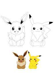Millions of people around the world love these adorable creatures and play with them at all ages because not only can they follow the adventures of ash and pikachu accompanied by ondine , peter and togepi where we see beautiful friendships but you can also play exciting card games and collect them ! Pikachu And Eevee Coloring Pages 2 Free Coloring Sheets 2020 Pokemon Coloring Pages Pokemon Coloring Page Eevee Coloring Pages