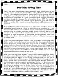 Springing forward for daylight saving time can affect our sleep, appetite, and even our heart. Freebie Daylight Saving Time Reading Passage And Activities Daylight Savings Time Daylight Savings Reading Passages