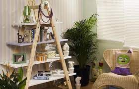 A staircase links different degrees of a house with a series of a flight of steps. Diy Ladder Shelf Ideas Easy Ways To Reuse An Old Ladder At Home