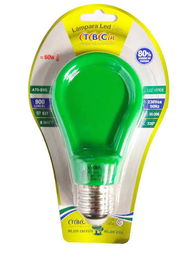 LAMP. LED DE COLOR EDISON 5W TBC COLOR (VERDE)