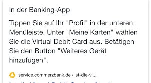 Check spelling or type a new query. Virtual Debit Card Commerzbank Cvv Nummer Apple Community