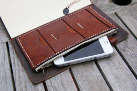 Grams28 Field Notes Book Journal Wallet Hand Stitched Tanned Leather Wallet Traveler S Notebook Pen Holder Card Hold Leather Wallet Book Journal Wallet