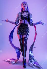 Evelynn Cosplay League Of Legends Lol Costume Outfit For Sale The new k/da all out skin splash arts are here, and we've listed them from the worst to the best! league of legends lol girls new skin evelynn k da all out idol gradient mixed purple color shiny symphony laser reflective leather cosplay costume