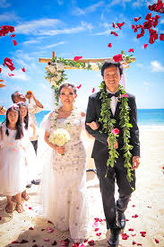 Fantastic sunset silhouette on north shore oahu! Just Married Hawaii 1 Affordable Hawaii Beach Weddings