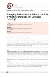 See authoritative translations of cover letter in spanish with example sentences and audio pronunciations. Pdf Surveying The Landscape What Is The Role Of Machine Translation In Language Learning Lisa Merschel Academia Edu