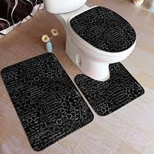 Maybe you would like to learn more about one of these? Chemistry Formula Design Soft Comfort Bathroom Rugs 3 Piece Set Flannel Non Slip Absorbent Bath Mat Toilet Seat Cover Bathroom Rugs Bath Mat Toilet Seat Cover